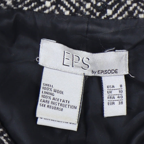 EPS by Episode Women's Black Wool Blazer UK 10