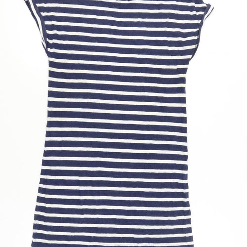 Monsoon Women's Blue Striped T-Shirt Dress