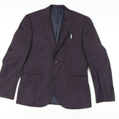 Next Purple Wool Blazer Men’s 40S