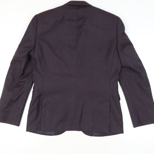 Next Purple Wool Blazer Men’s 40S