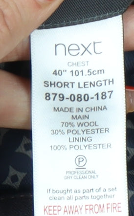 Next Purple Wool Blazer Men’s 40S