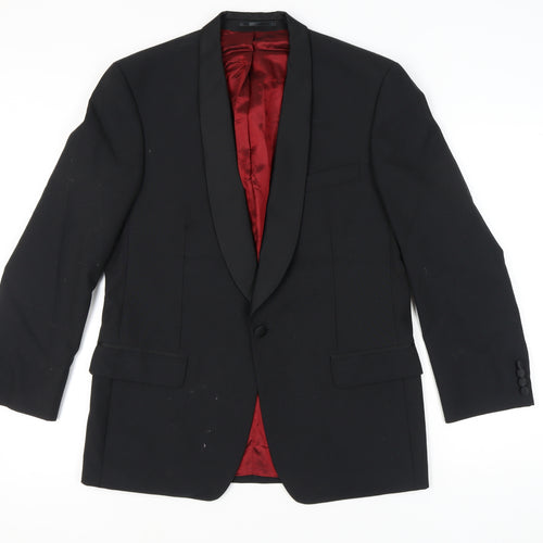 Fellini Men's Black Tuxedo Jacket Shawl Lapel 40R