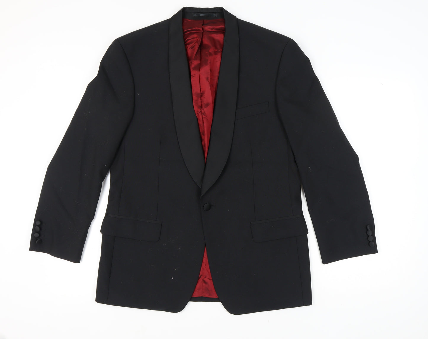 Fellini Men's Black Tuxedo Jacket Shawl Lapel 40R