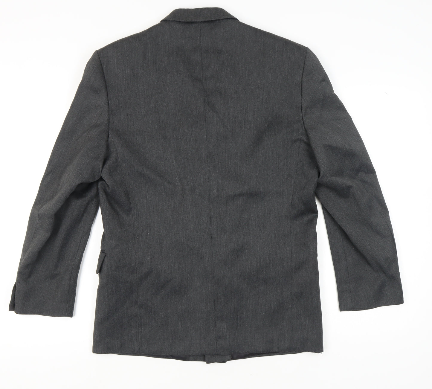 ID Men's Grey Double-Breasted Blazer - Size 38 R