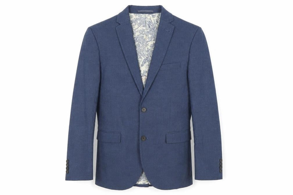 Front view of Next Men's Blue Blazer Jacket, 38R, Formal Wear