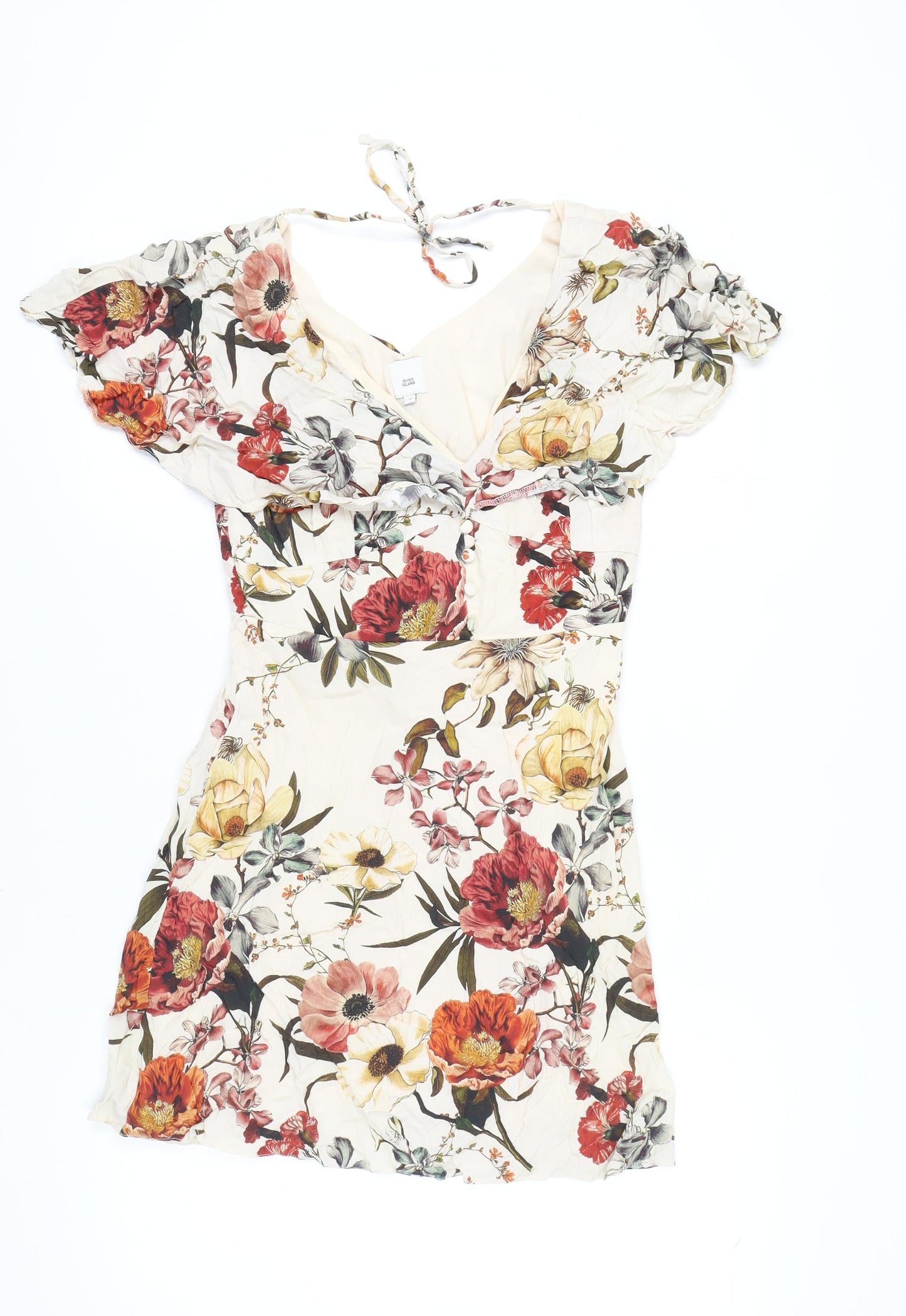 River Island Women’s Floral A-Line Dress, Size 12
