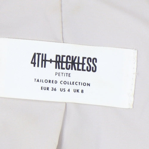 4th & Reckless Women's Beige Tailored Blazer UK 8