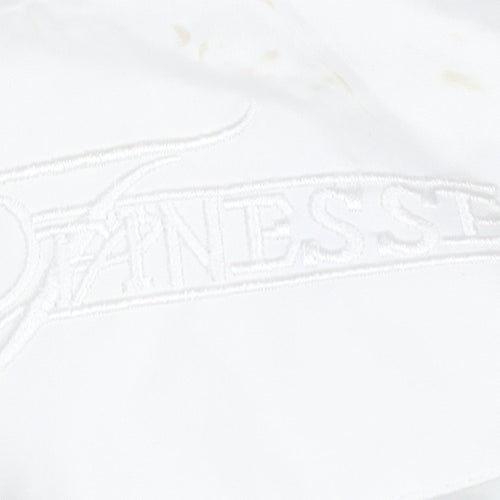 Finesse Women's White Parka Jacket, Size 16, Hooded