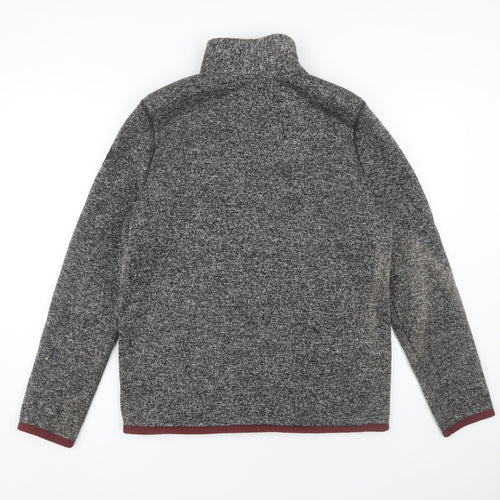Hollister Men's Grey Jacket, S, Stand-Up Collar, Casual
