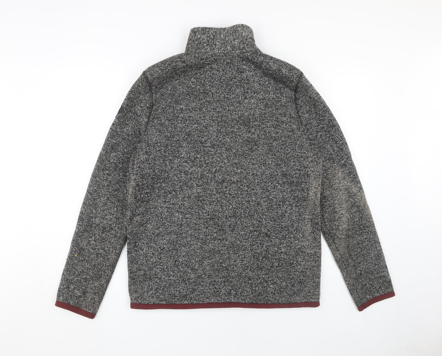 Hollister Men's Grey Jacket, S, Stand-Up Collar, Casual