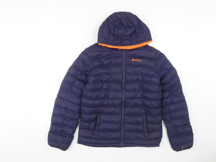 Mountain Warehouse Boys Blue Puffer Jacket 13 Yrs with Hood