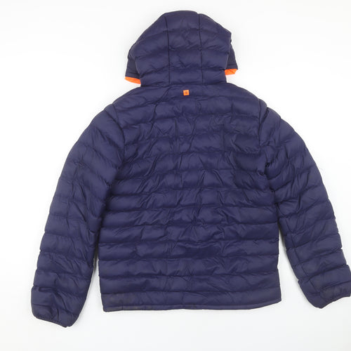 Mountain Warehouse Boys Blue Puffer Jacket 13 Yrs with Hood