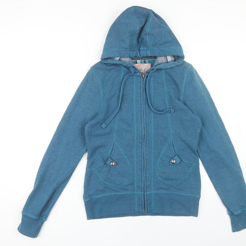 Mantaray Women's Blue Full Zip Hoodie Size 10