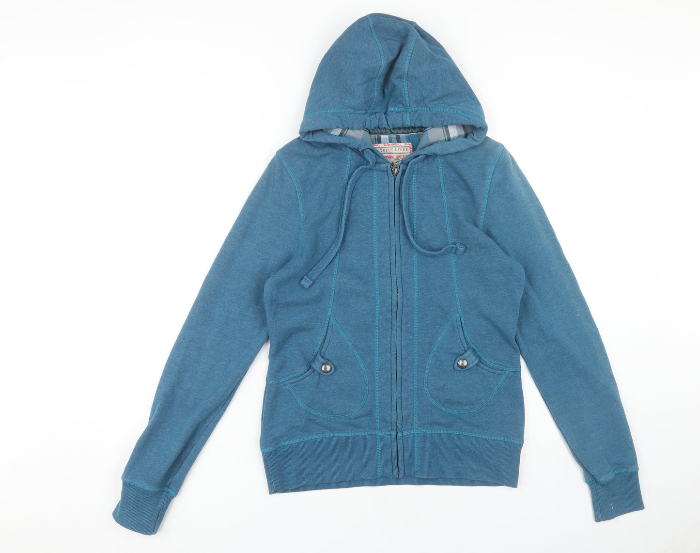 Mantaray Women's Blue Full Zip Hoodie Size 10