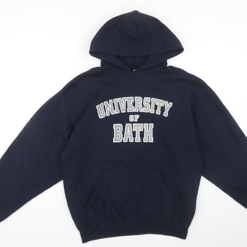 Jerzees Blue University of Bath Unisex Hoodie L