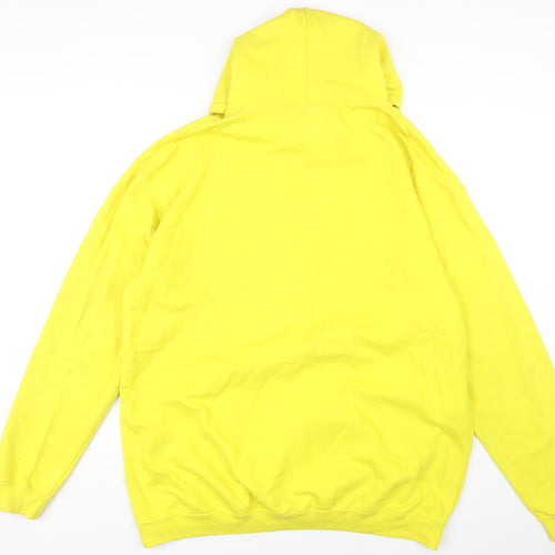 Kenyuniverse Men's Yellow 2XL Anime Graphic Hoodie