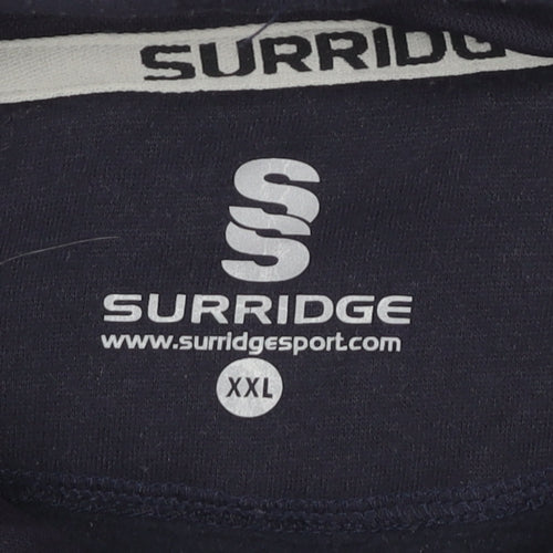 Surridge Unisex Adults Blue 2XL Pullover Hoodie