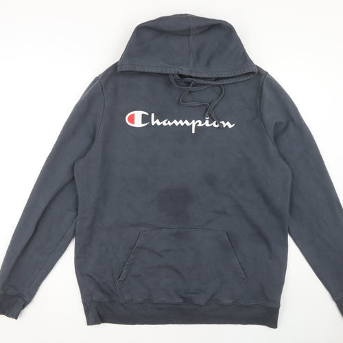 Champion Men's Grey Pullover Hoodie Size L