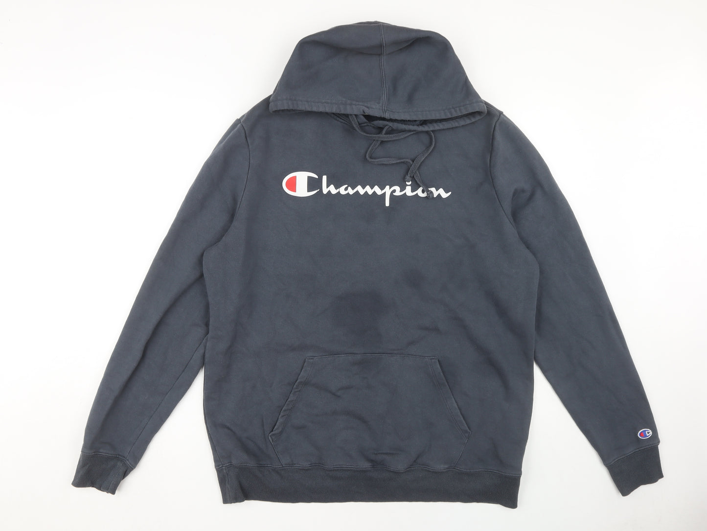 Champion Men's Grey Pullover Hoodie Size L