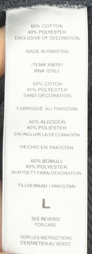 Champion Men's Grey Pullover Hoodie Size L