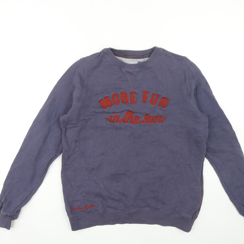 Fat Face Women's Blue Pullover Sweatshirt Size 10