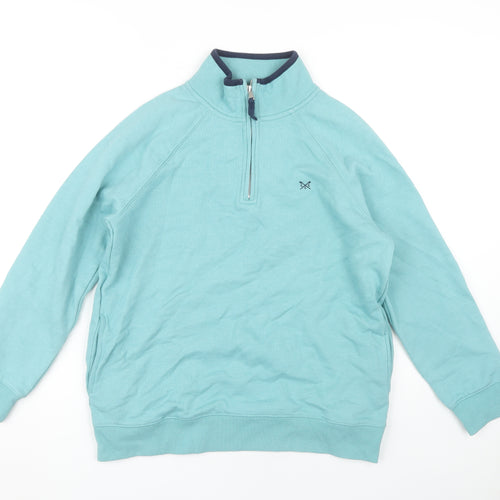 Crew Clothing Women's Blue 1/2 Zip Sweatshirt Size 14