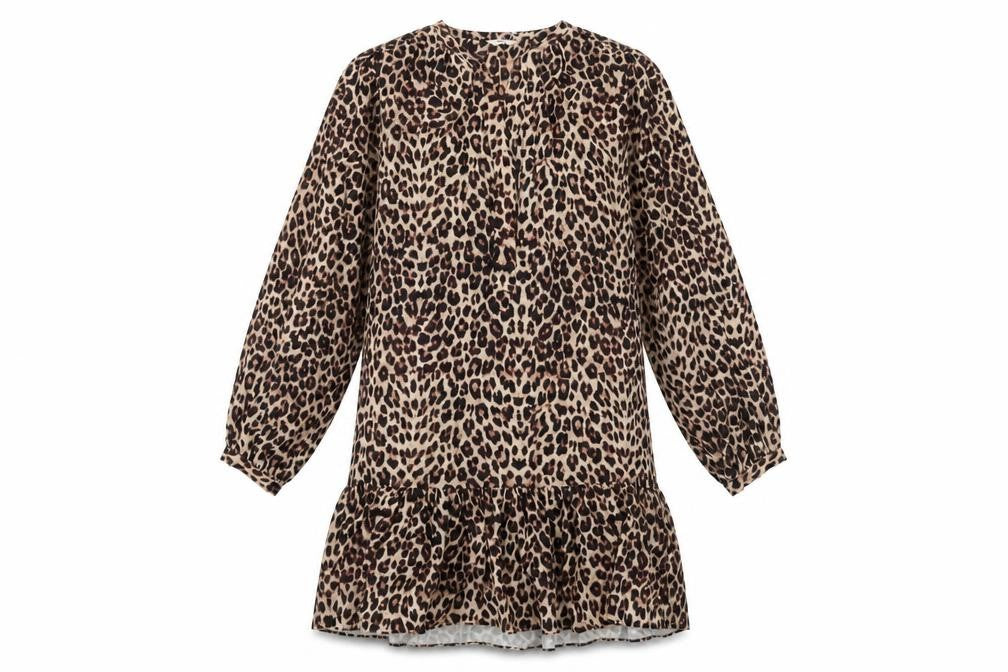 Hush Women's Animal Print Long Sleeve Dress