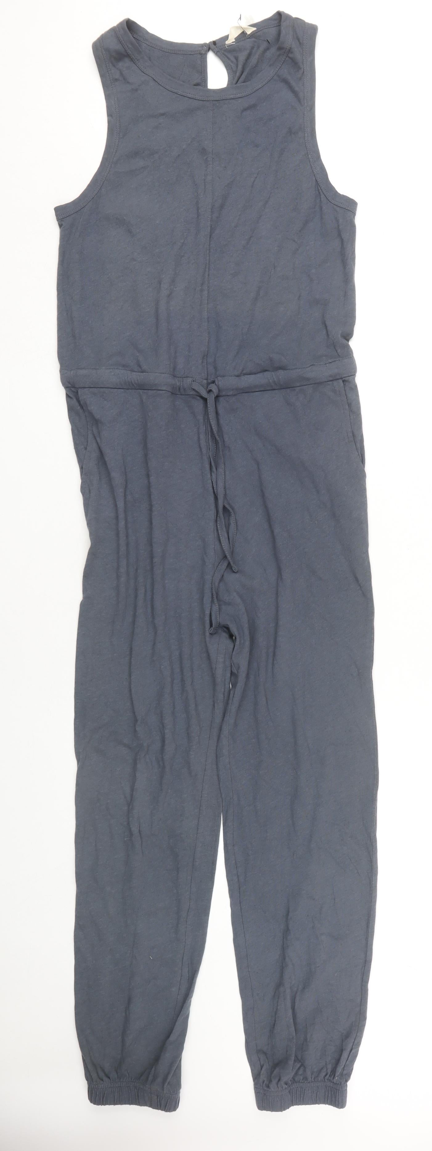 Hush Women's Blue Relaxed Jersey Jumpsuit Size 10
