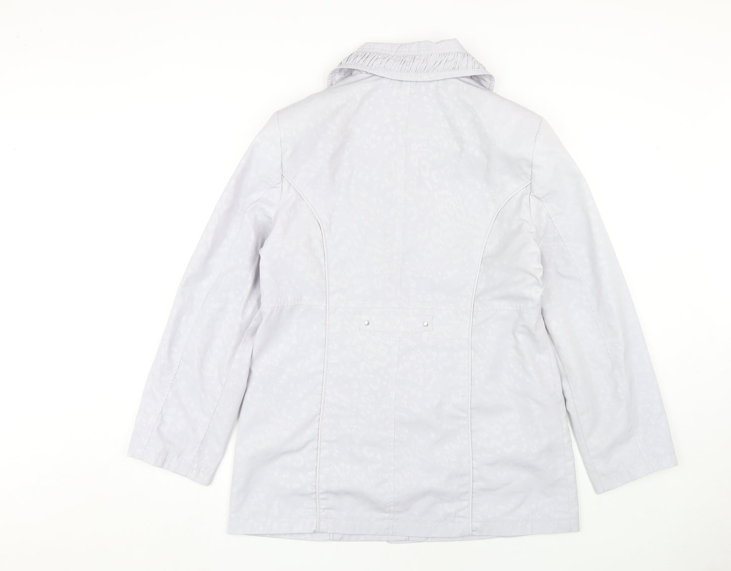 Isle Women's White Mid-Length Jacket, Size 12