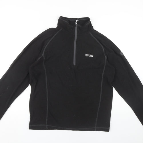 Regatta Men's Black 1/4 Zip Fleece Sweatshirt M