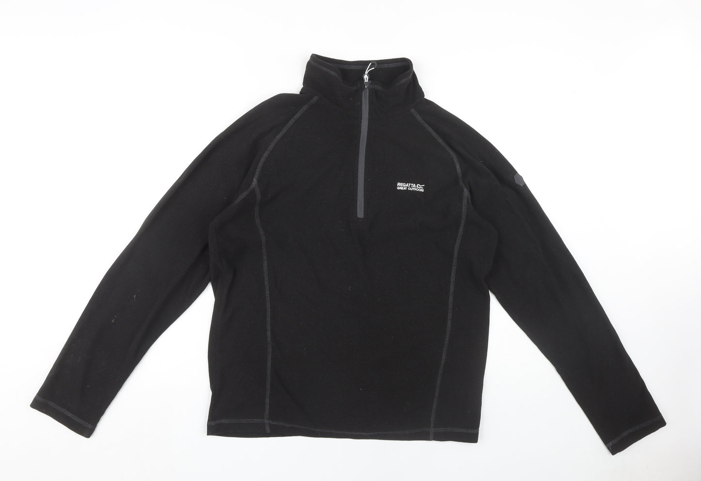 Regatta Men's Black 1/4 Zip Fleece Sweatshirt M