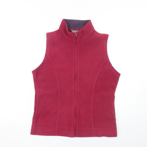 EWM Women's Red Fleece Waistcoat - S, Casual Layering