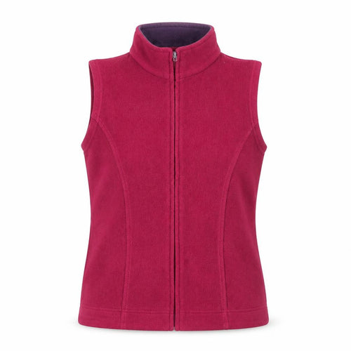 EWM Women's Red Fleece Waistcoat - S, Casual Layering