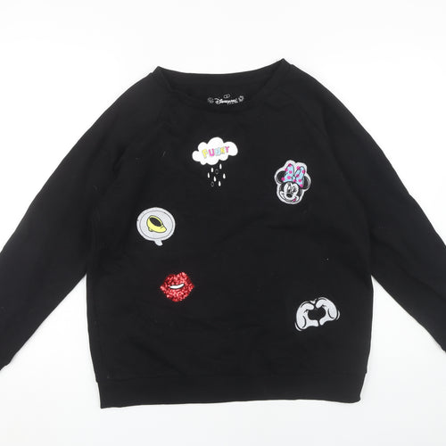 Disneyland Paris Unisex Black XL Pullover Sweatshirt