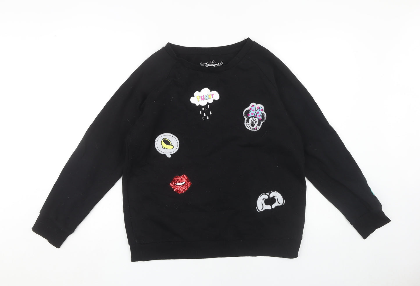 Disneyland Paris Unisex Black XL Pullover Sweatshirt