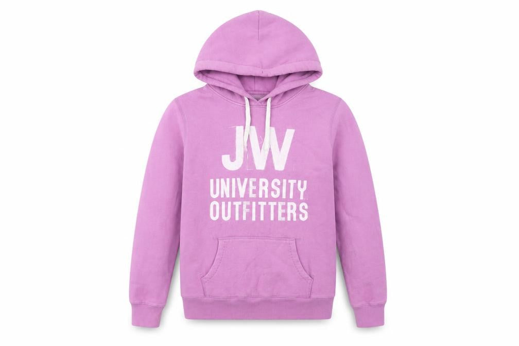 Front view of Jack Wills Pink Women's Pullover Hoodie, size 8
