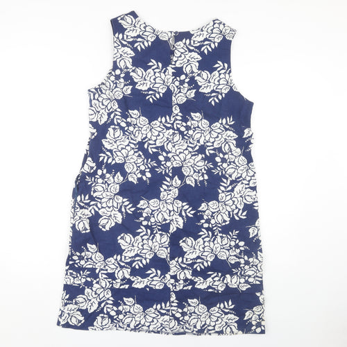 BHS Women’s Blue Floral Sleeveless Dress Size 12