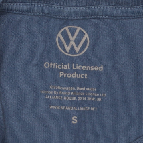 Volkswagen Men's Blue Small Christmas Graphic T-Shirt