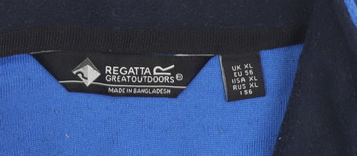 Regatta Men's Blue XL 1/2 Zip Fleece Sweatshirt