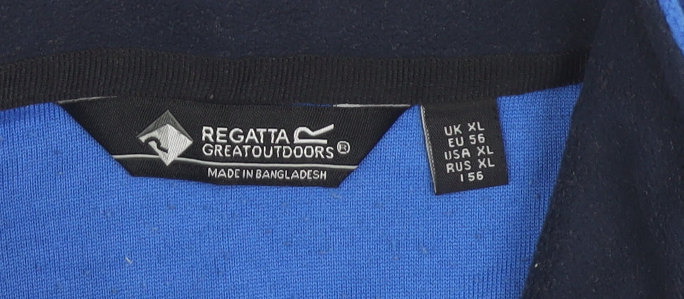 Regatta Men's Blue XL 1/2 Zip Fleece Sweatshirt