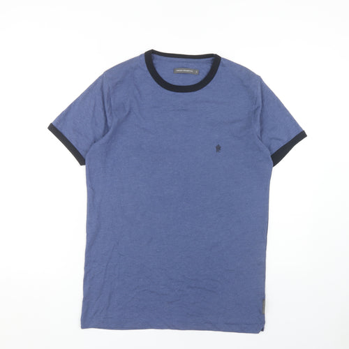 French Connection Men's Blue Crew Neck T-Shirt, M
