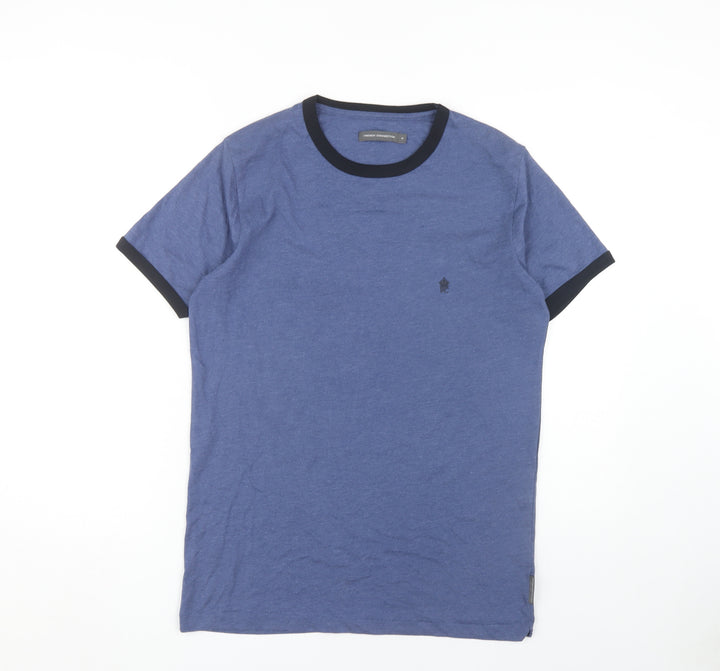 French Connection Men's Blue Crew Neck T-Shirt, M