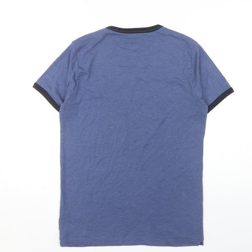 French Connection Men's Blue Crew Neck T-Shirt, M