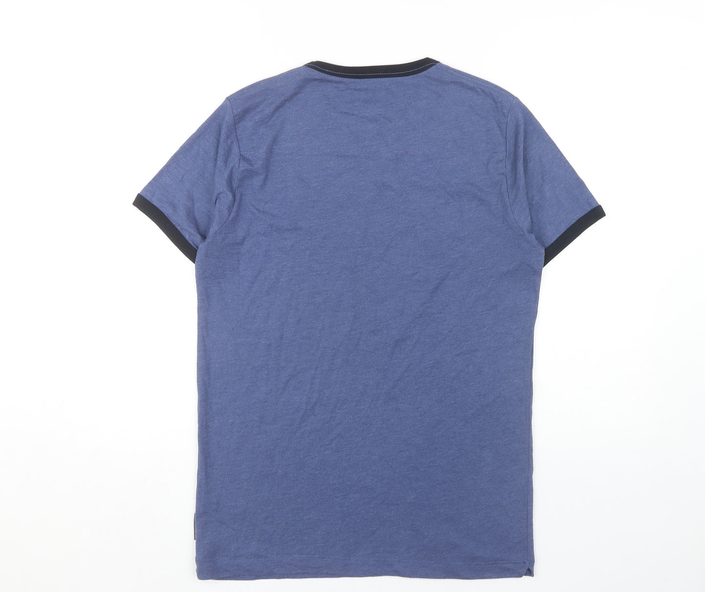 French Connection Men's Blue Crew Neck T-Shirt, M