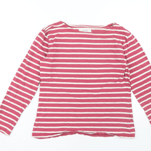 Seasalt Women's Pink Striped T-Shirt Size 12