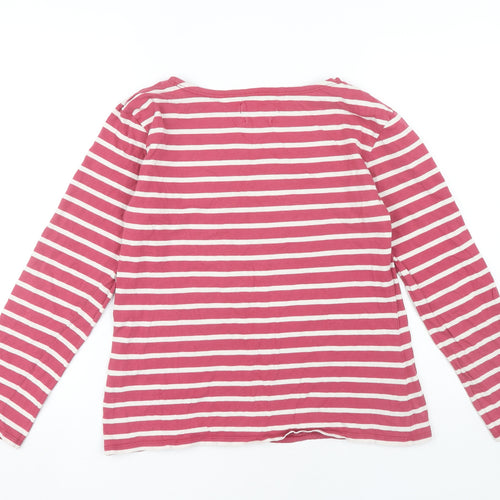 Seasalt Women's Pink Striped T-Shirt Size 12