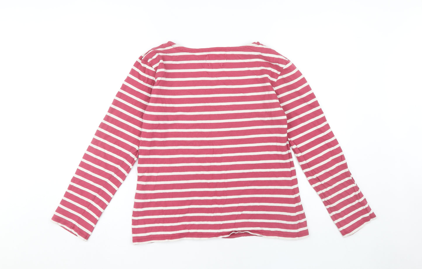 Seasalt Women's Pink Striped T-Shirt Size 12