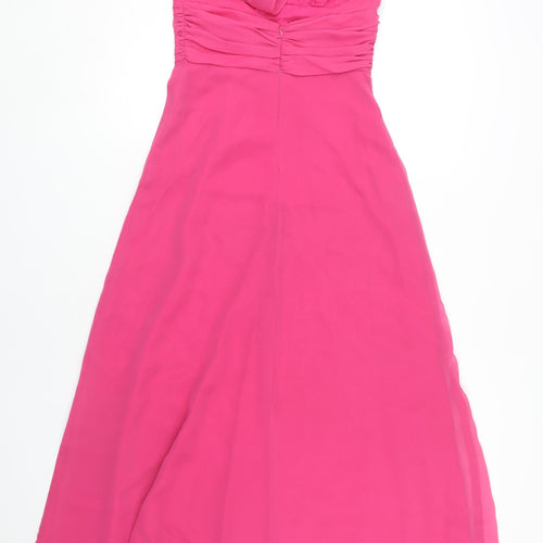 Jim Hjelm Pink Chiffon A-Line Dress Size 6