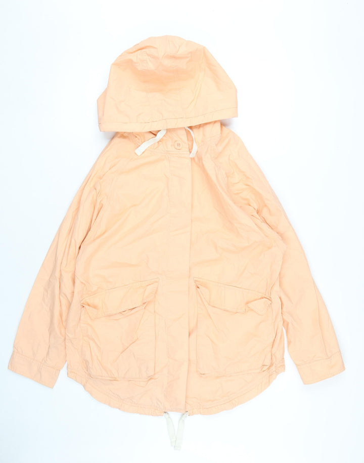 Monki Women’s Orange Anorak XS Jacket with Hood