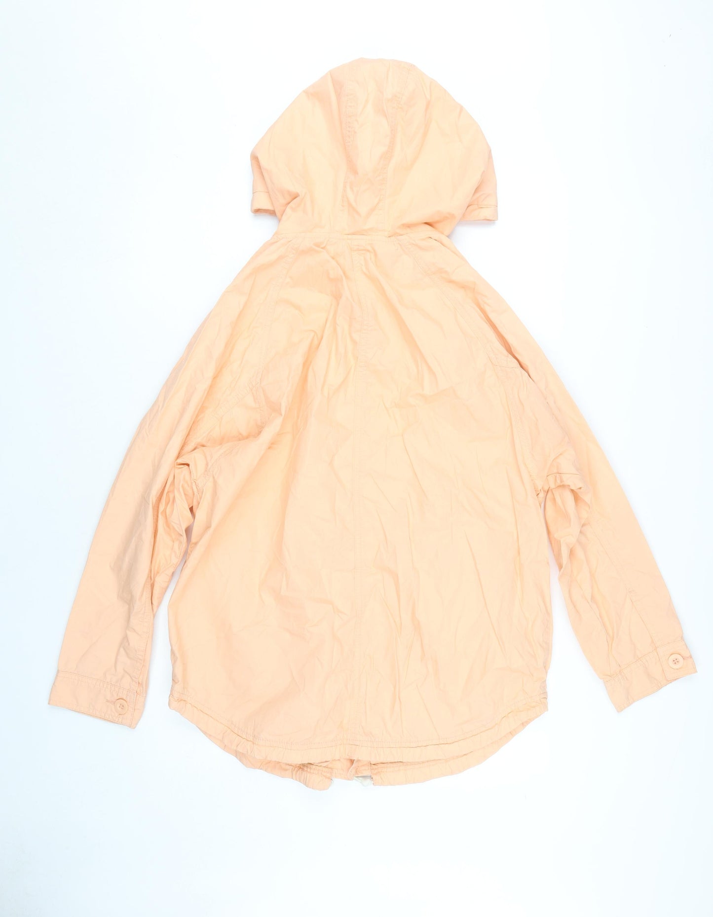 Monki Women’s Orange Anorak XS Jacket with Hood